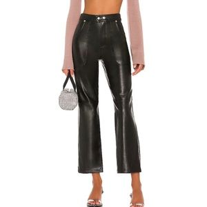 BlankNYC The Baxter Faux Leather Straight Leg Crop Pants